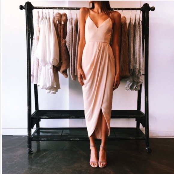 shona joy tulip hem maxi dress